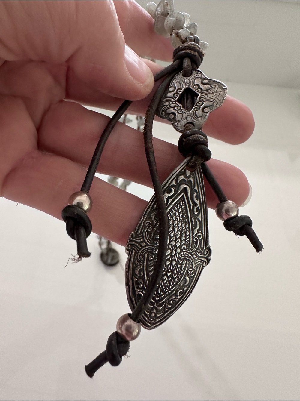 STERLING & GEMSTONE BOHO NECKLACE 🩶